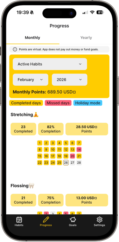 Track Your Progress screenshot