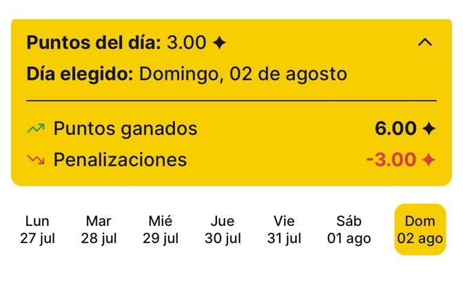 Sistema de penalizaciones de Habit Bank
